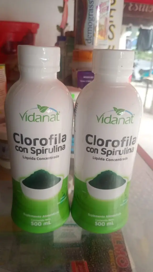 Clorofila y espirulina